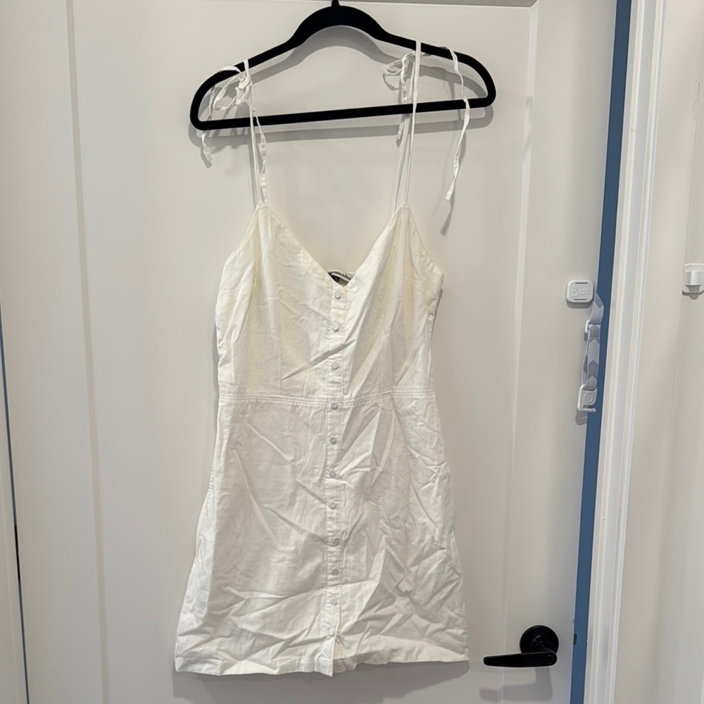 White Button-Down Dress